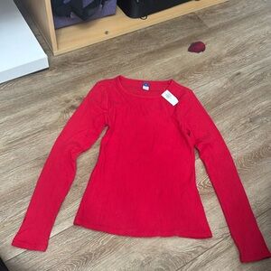 Xsmall old navy red long sleeve shirt with tags